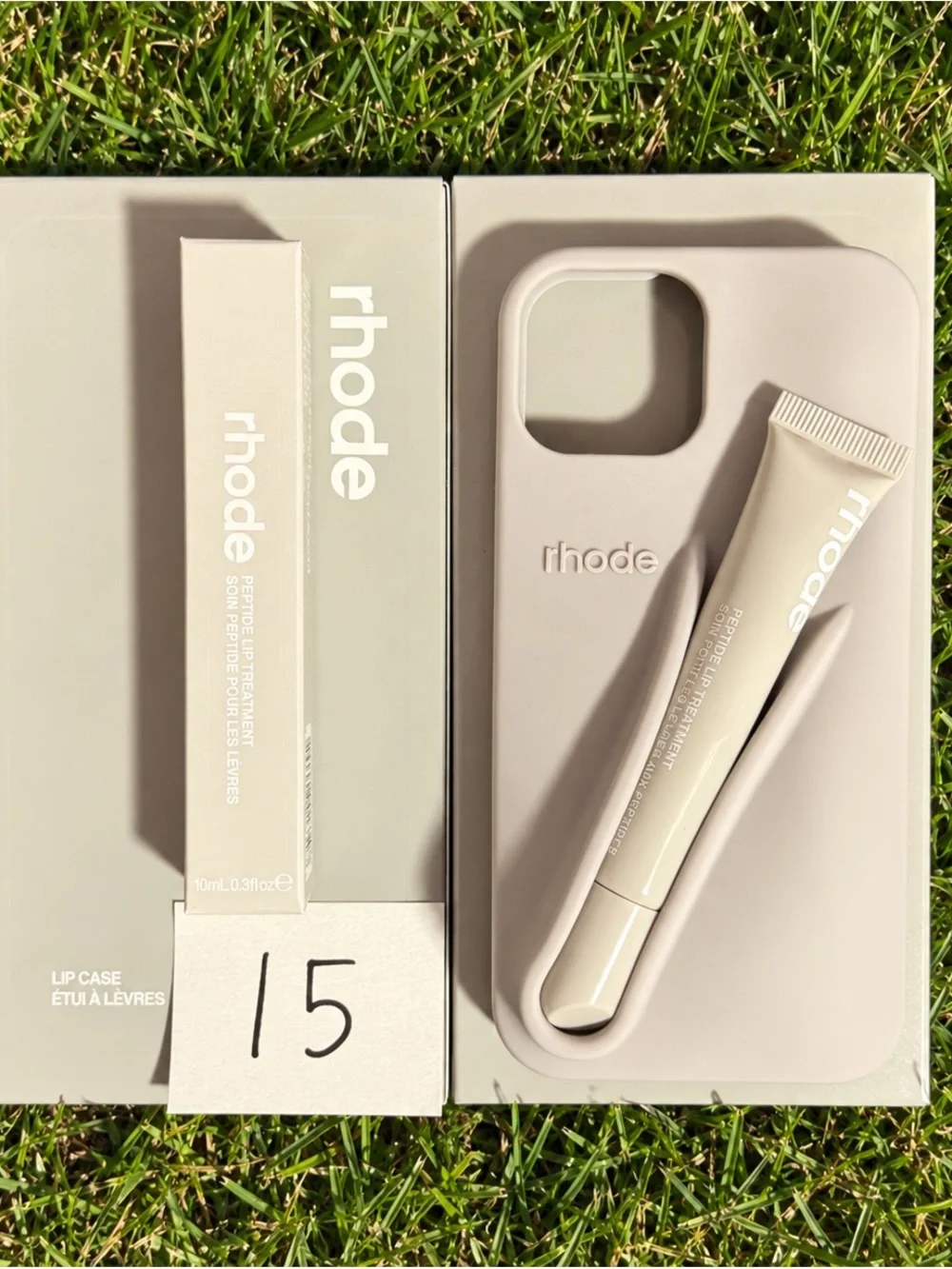 RHODE Lip Treatment Tube and Matching Case - Beige Cream